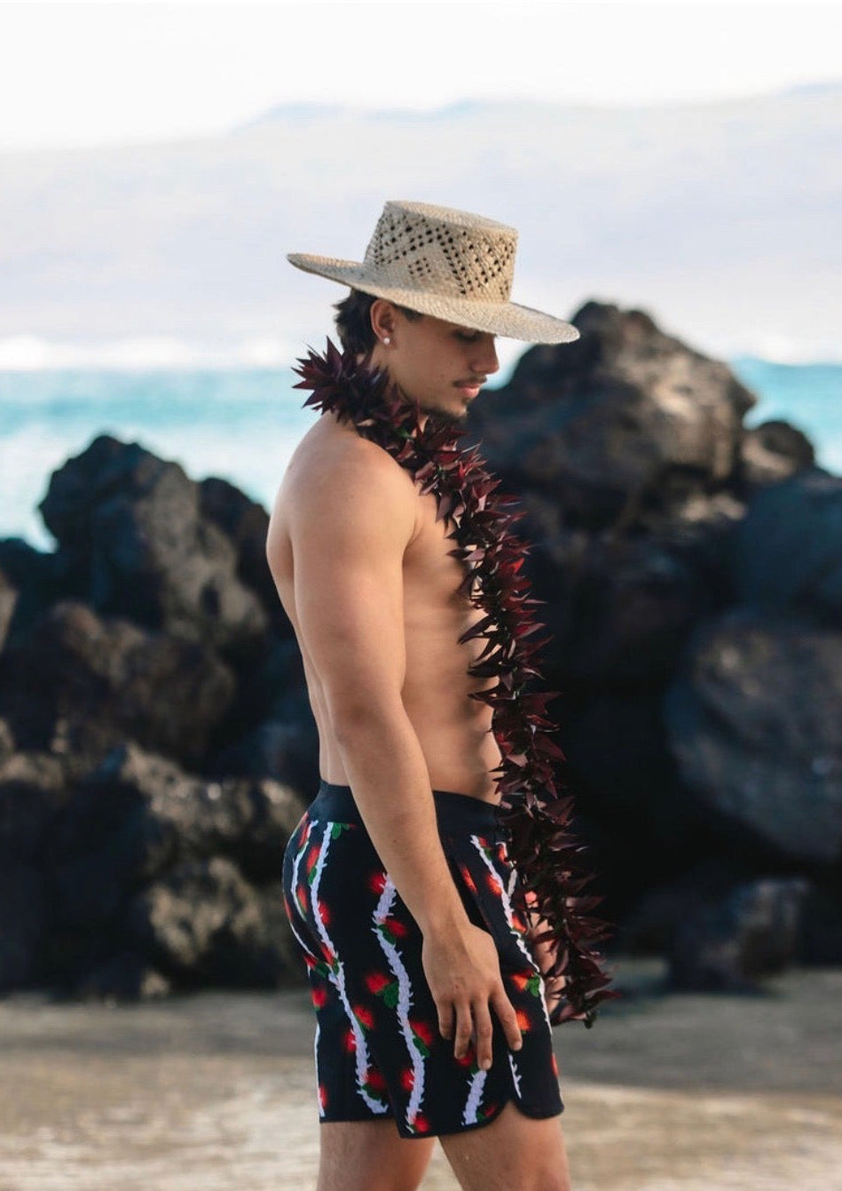 Ohia Lehua X Pikake Lei Surf Shorts