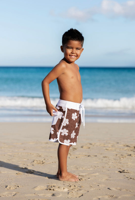 Keiki Hibiscus Surf Shorts