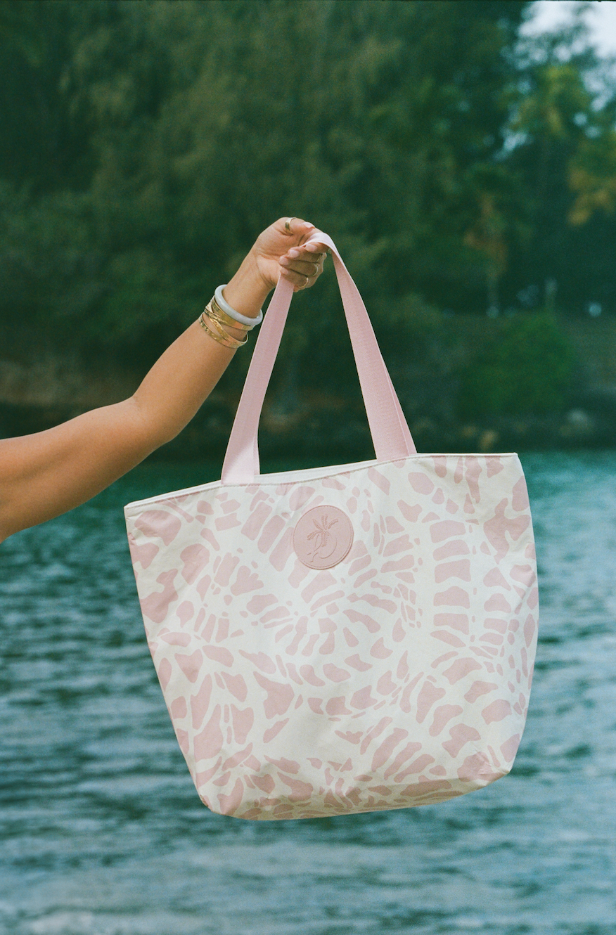 Pink Hebrew Tote Bag